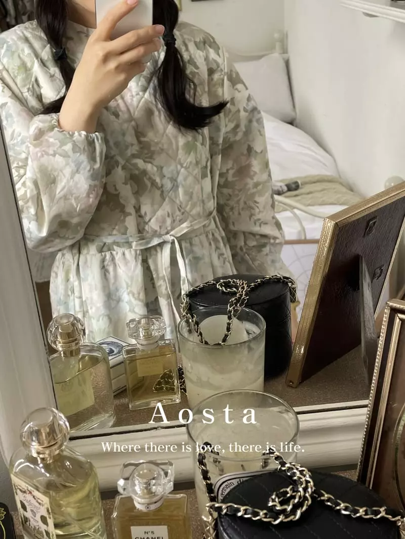 Aosta - Korean Women Fashion - #vintagekidsstyle - Mom Rose One-piece - 7