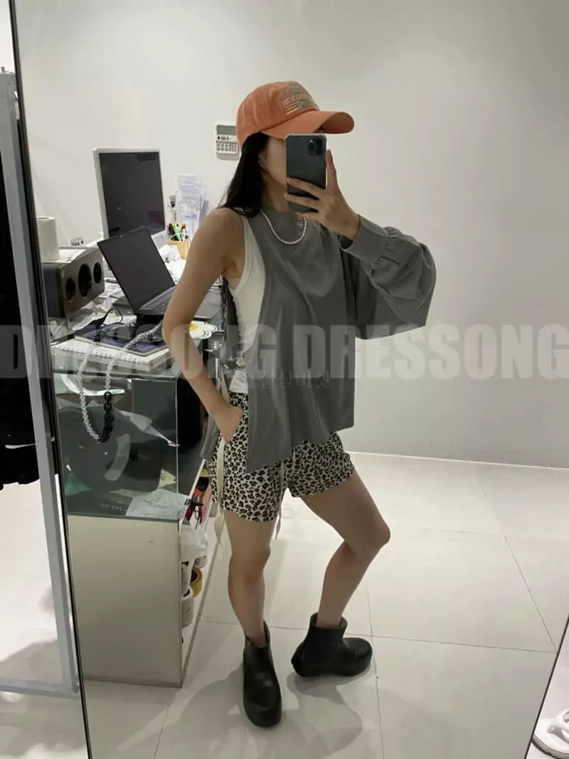 Auver_Fit - Korean Women Fashion - #momslook - One Shoulder Sweatshirt - 6