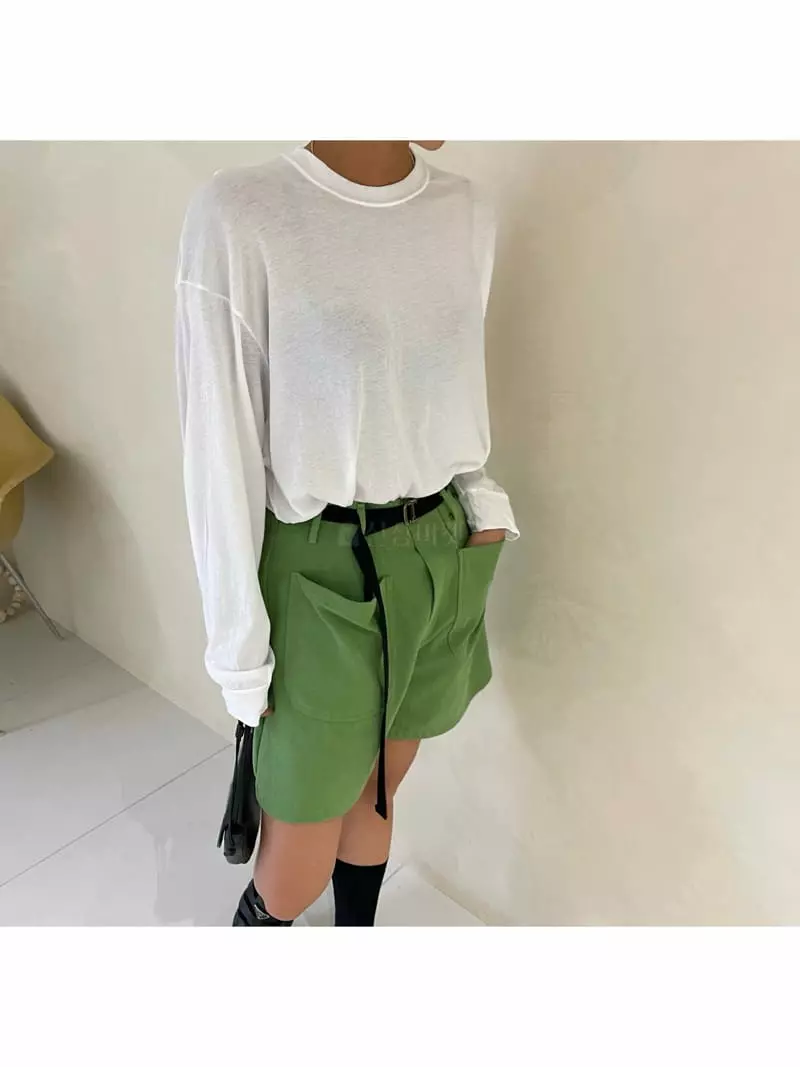 Auver_Fit - Korean Women Fashion - #momslook - Back Circle Sweatshirt - 2