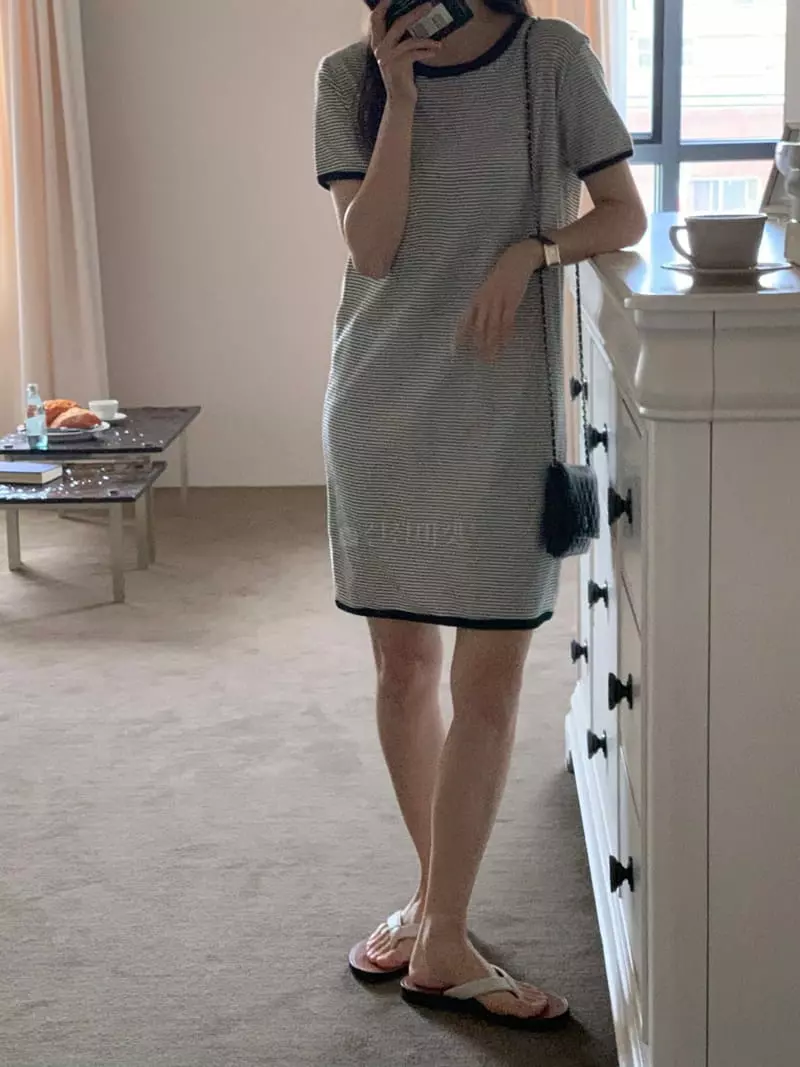 Baking Powder - Korean Women Fashion - #momslook - Peach One-piece - 12