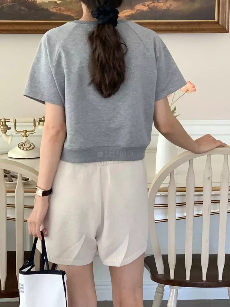 Baking Powder - Korean Women Fashion - #womensfashion - Cos Crop Tee - 4