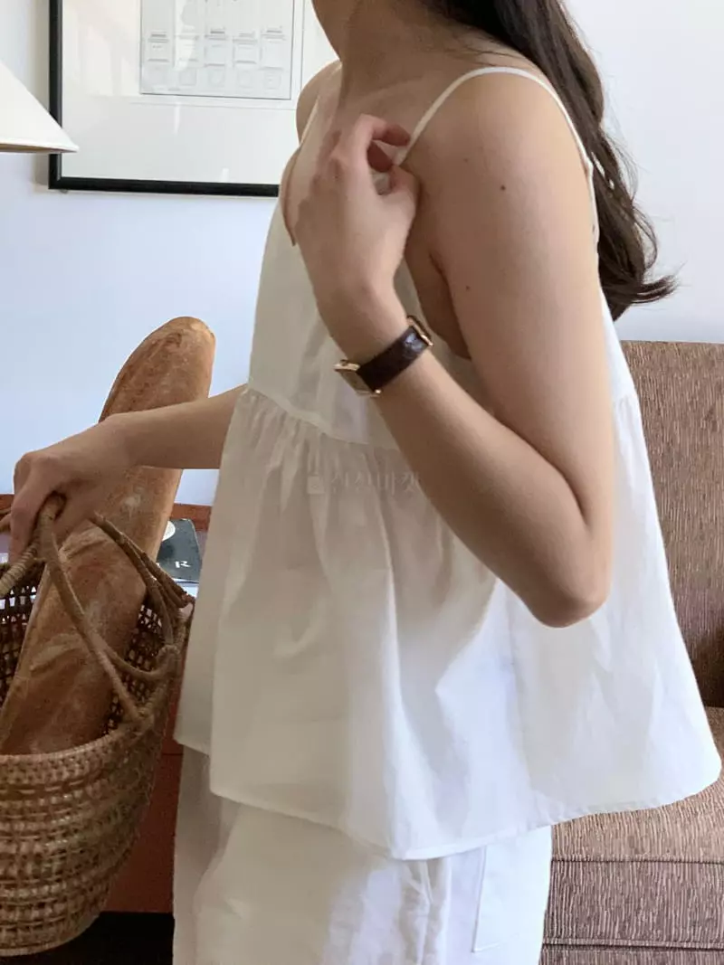 Baking Powder - Korean Women Fashion - #momslook - Shopy String Blouse - 3