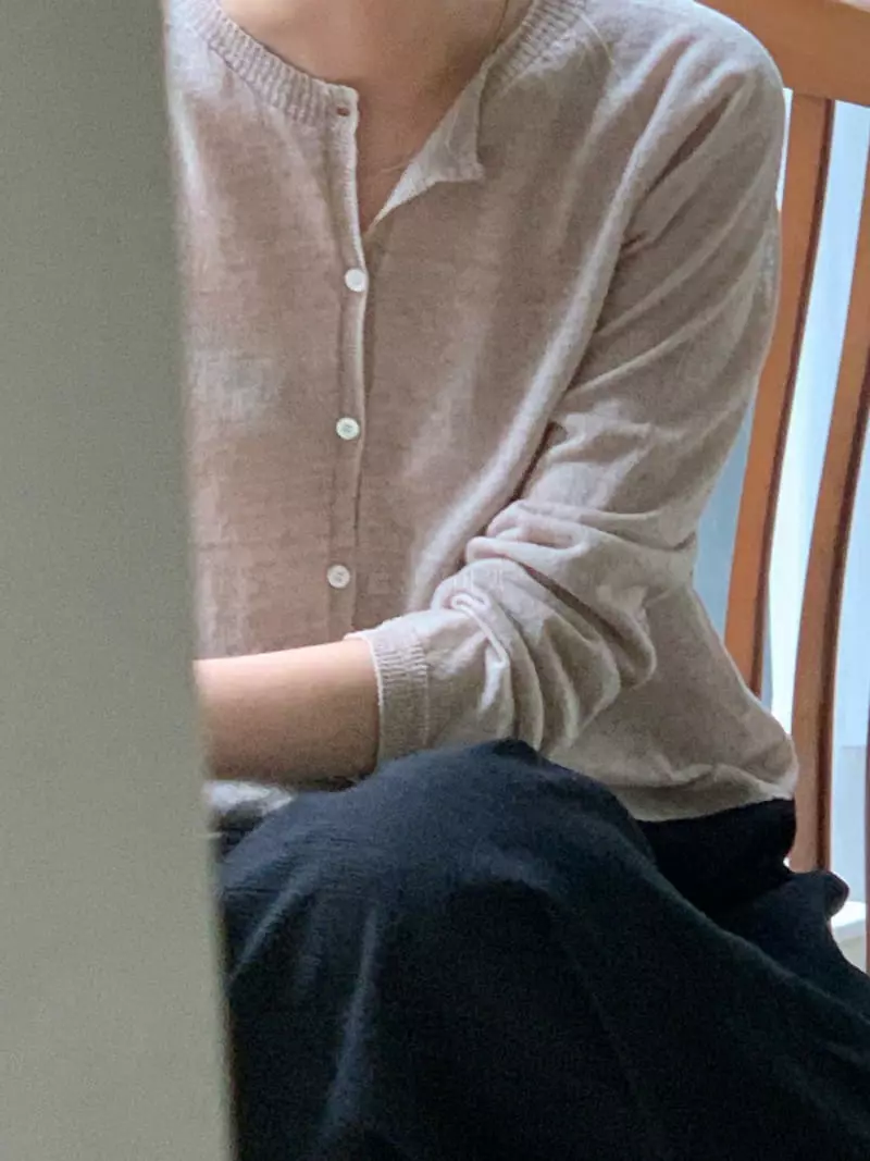 Baking Powder - Korean Women Fashion - #vintagekidsstyle - Relieve Whole Cardigan - 4
