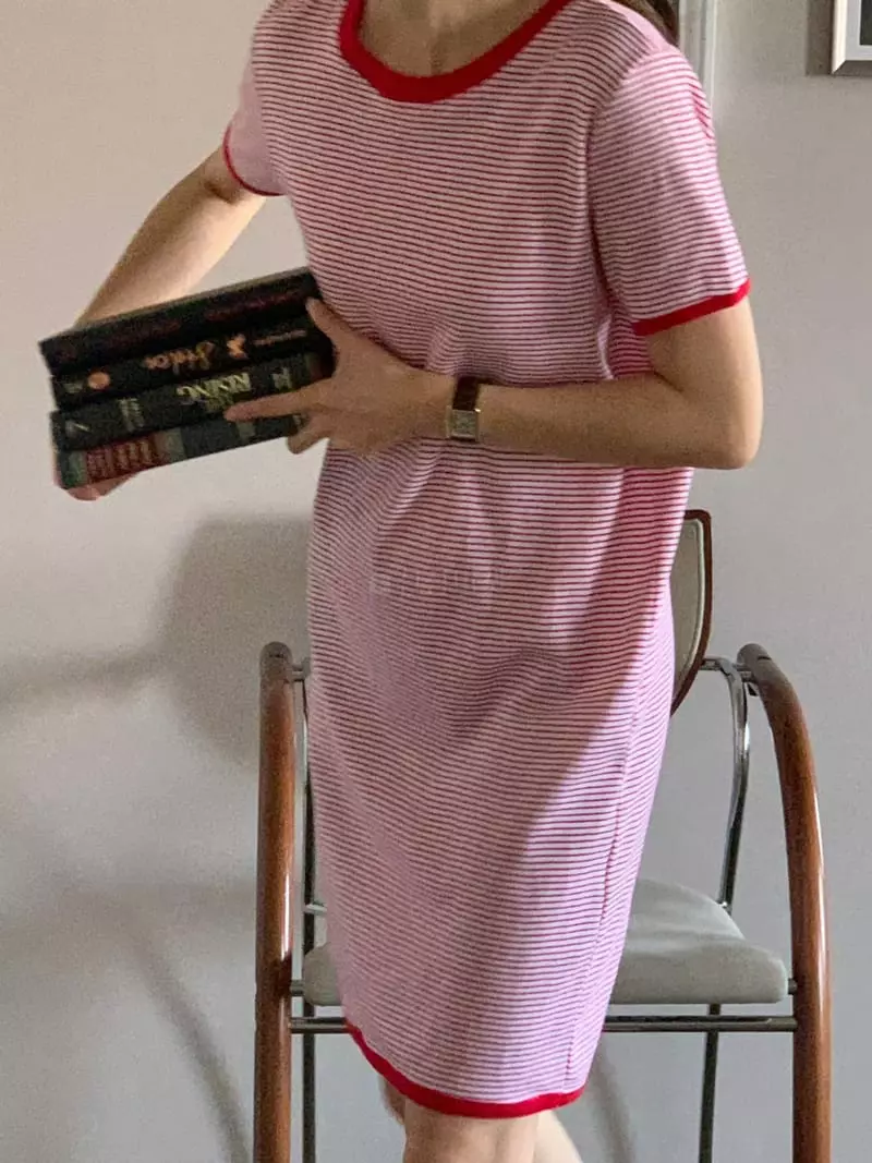 Baking Powder - Korean Women Fashion - #thelittlethings - Peach One-piece