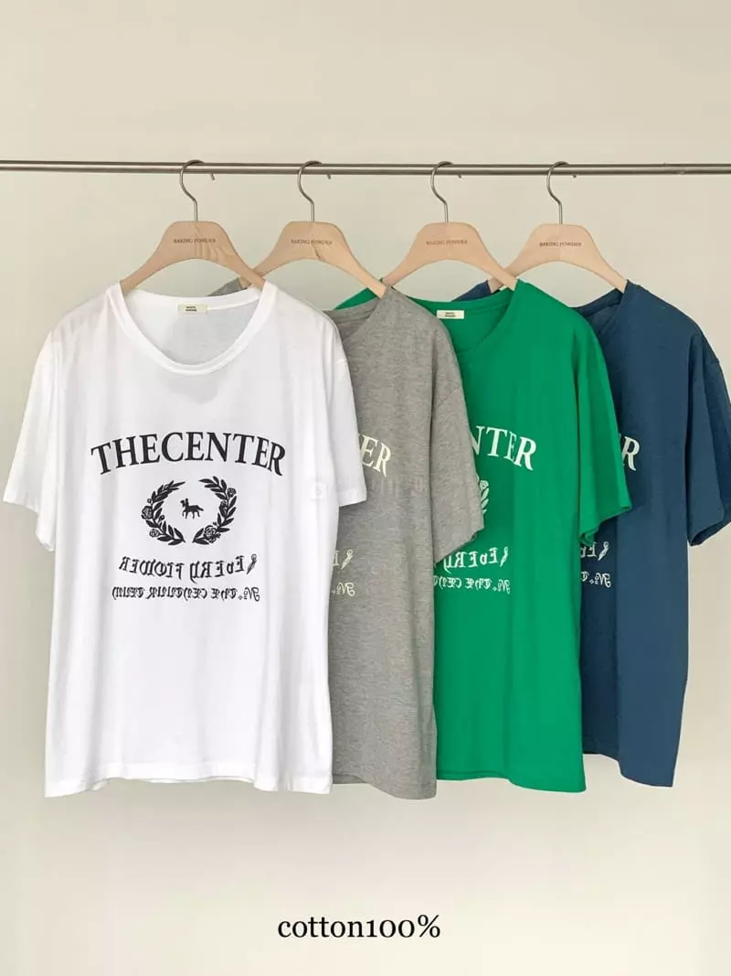Baking Powder - Korean Women Fashion - #vintagekidsstyle - Center Tee - 9