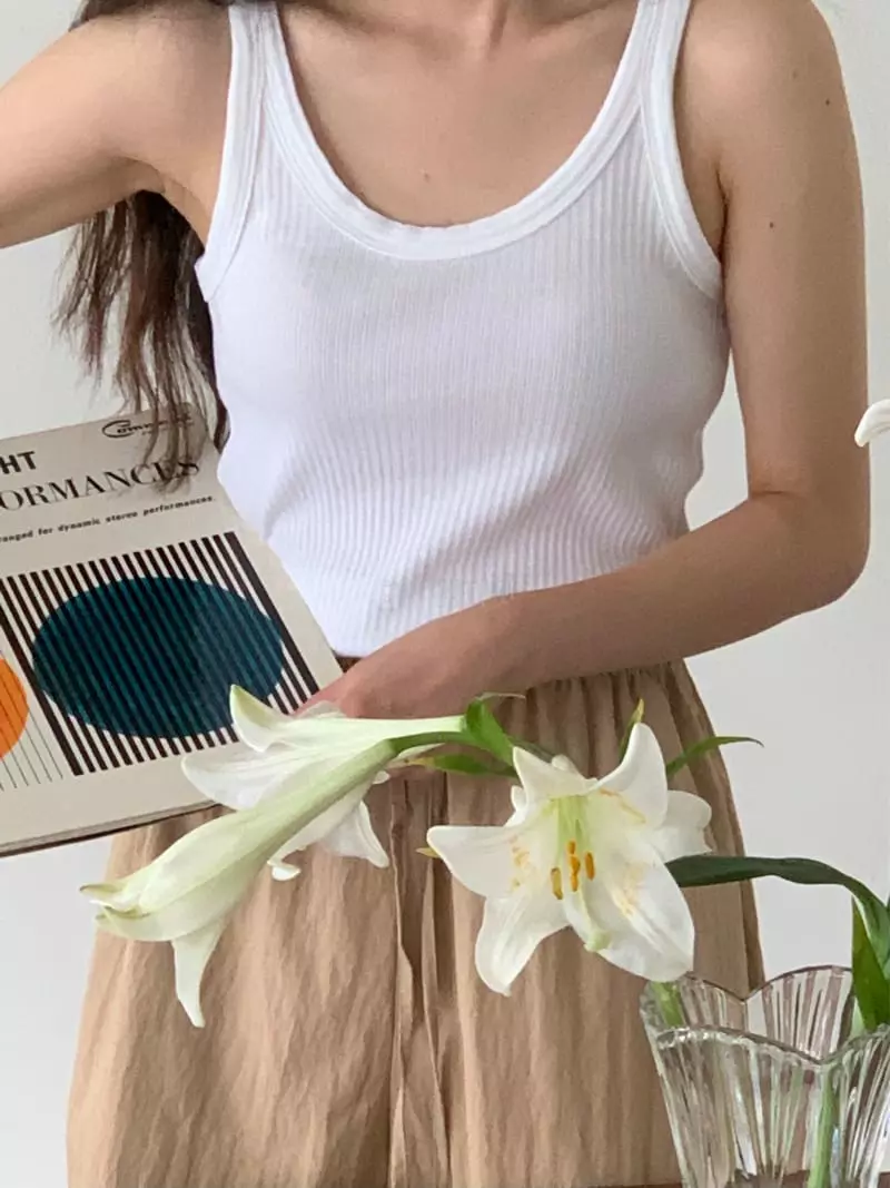 Baking Powder - Korean Women Fashion - #vintagekidsstyle - Barbie Sleeveless - 7