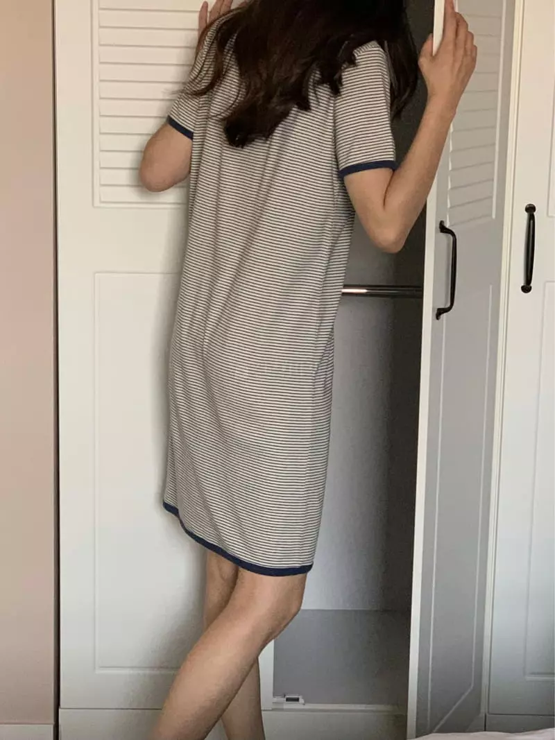 Baking Powder - Korean Women Fashion - #womensfashion - Peach One-piece - 11