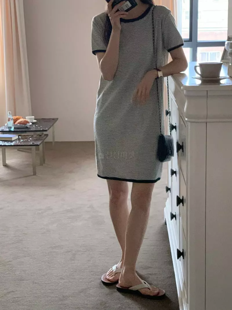 Baking Powder - Korean Women Fashion - #womensfashion - Peach One-piece - 3