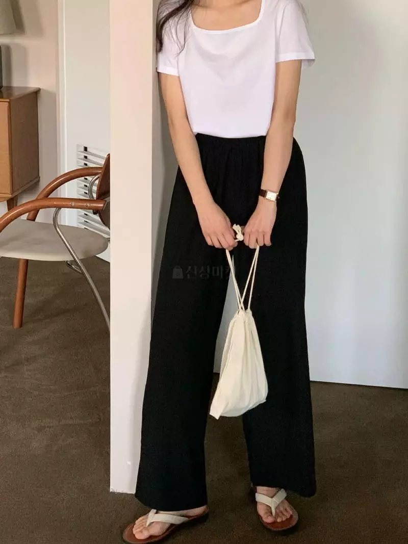 Baking Powder - Korean Women Fashion - #womensfashion - Flow Banding Pants - 3