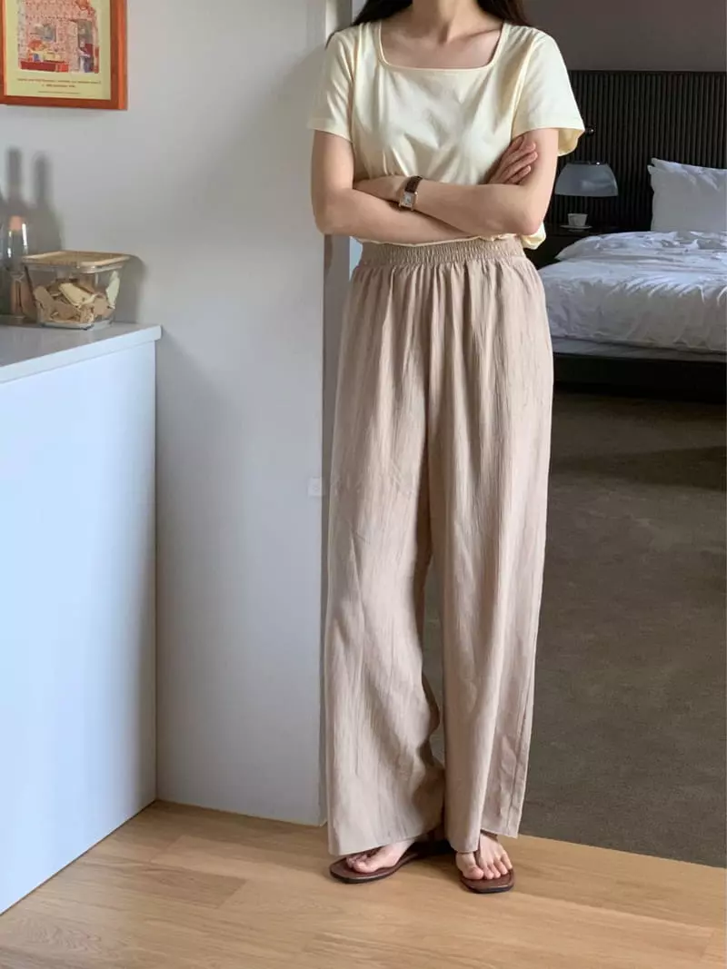 Baking Powder - Korean Women Fashion - #womensfashion - Flow Banding Pants - 5