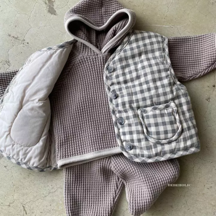 Bebe Holic - Korean Baby Fashion - #babyboutique - Bans Piping Vest - 5