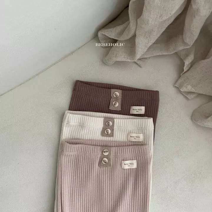 Bebe Holic - Korean Baby Fashion - #babyboutique - Button Foot Leggings - 8