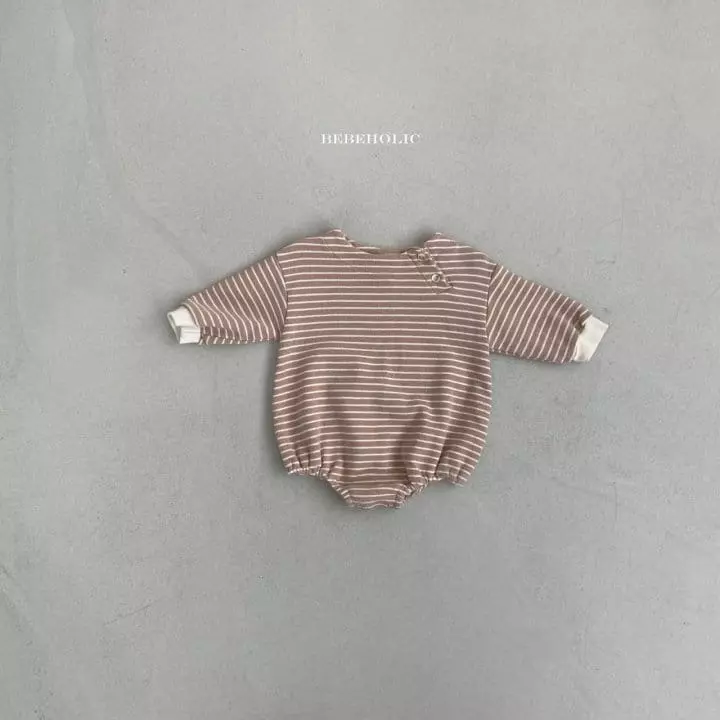 Bebe Holic - Korean Baby Fashion - #babyboutique - Bay Stripes Bodysuit - 9