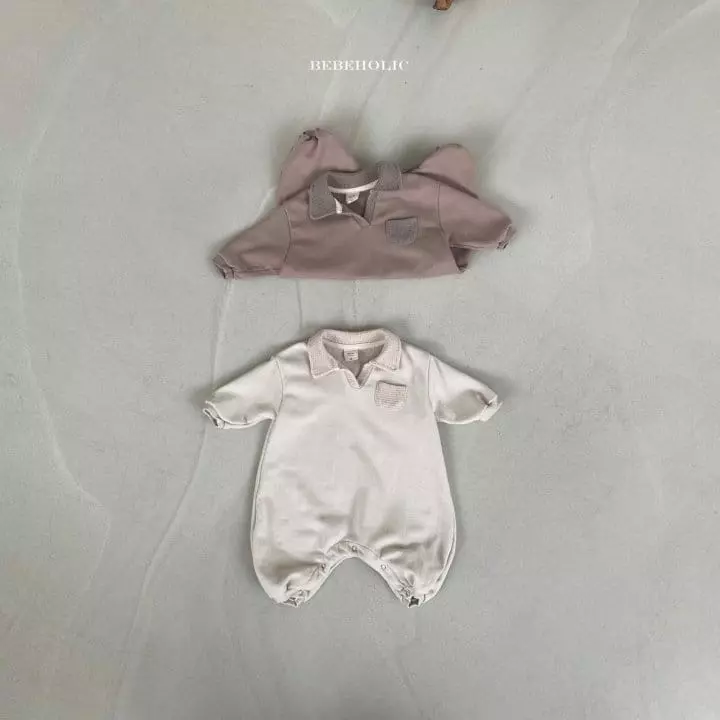 Bebe Holic - Korean Baby Fashion - #babyboutique - Waffle Collar Bodysuit - 7