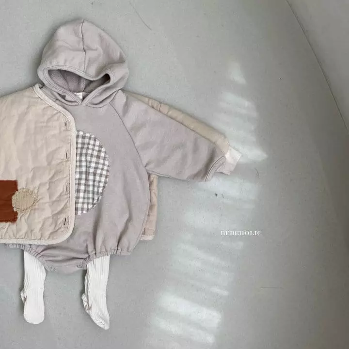 Bebe Holic - Korean Baby Fashion - #babyboutique - Check Circle Bodysuit - 5