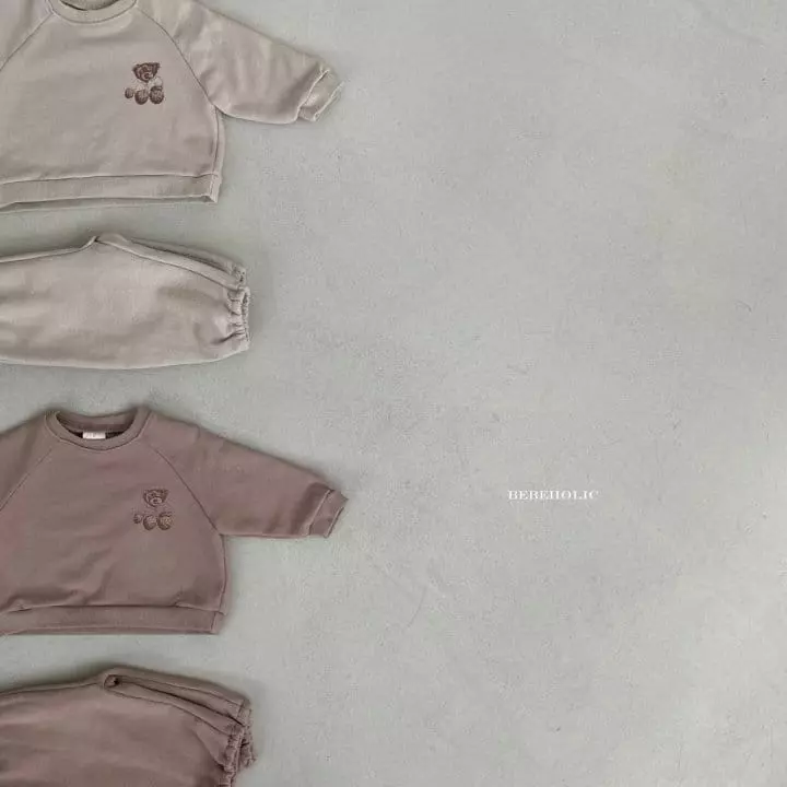 Bebe Holic - Korean Baby Fashion - #babyboutique - Bear Top Bottom Set - 7