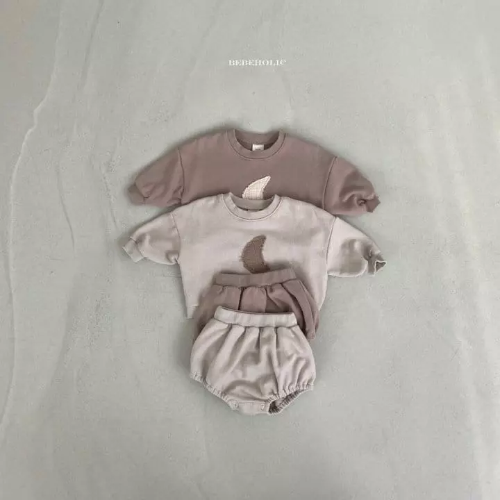 Bebe Holic - Korean Baby Fashion - #babyboutique - Moon Top Bottom Set - 5
