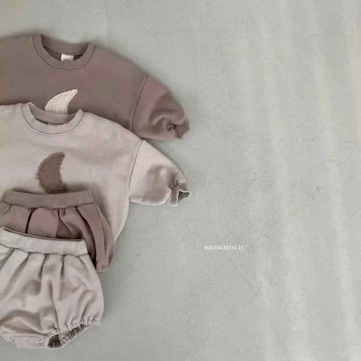 Bebe Holic - Korean Baby Fashion - #babyboutique - Moon Top Bottom Set - 6