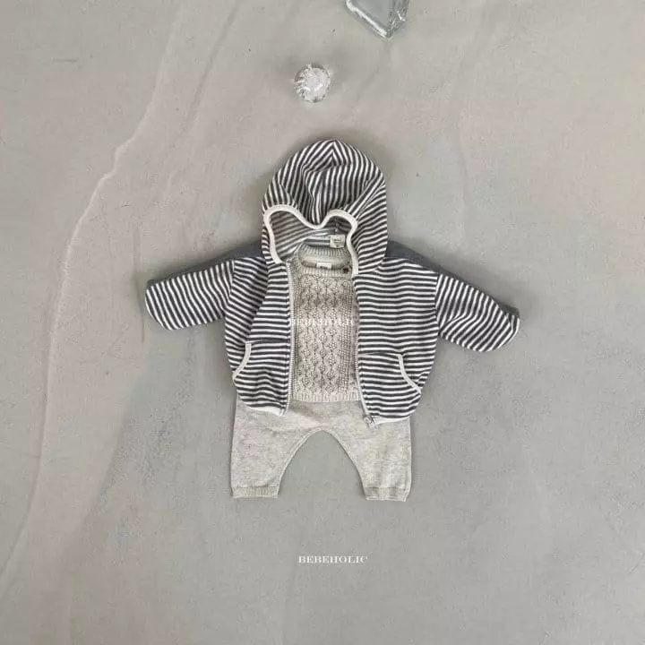 Bebe Holic - Korean Baby Fashion - #babyboutiqueclothing - Tape Hoody Zip-up - 5