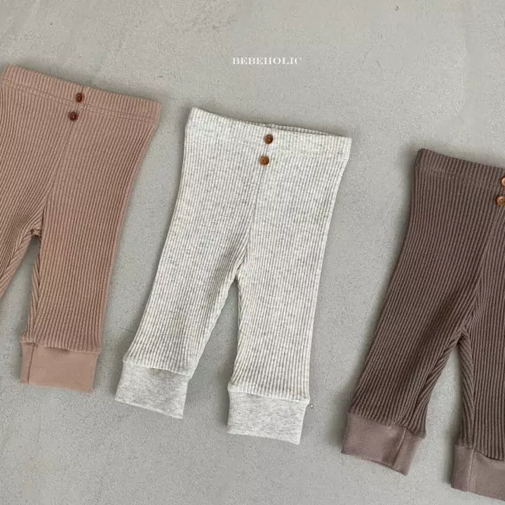 Bebe Holic - Korean Baby Fashion - #babyboutiqueclothing - Rib Leggings - 8