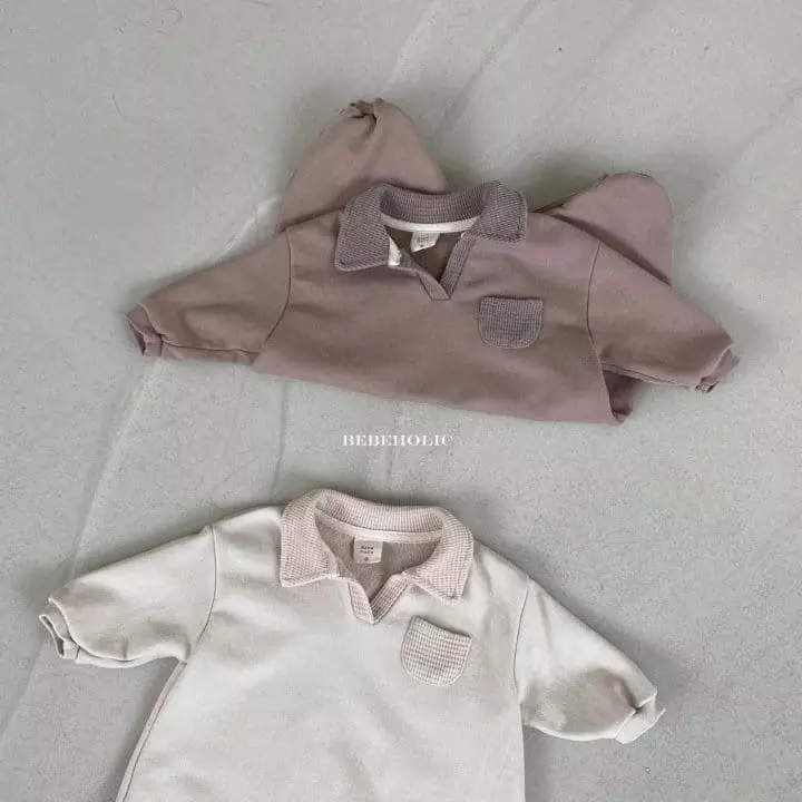 Bebe Holic - Korean Baby Fashion - #babyboutiqueclothing - Waffle Collar Bodysuit - 8