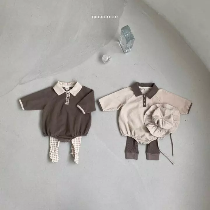 Bebe Holic - Korean Baby Fashion - #babyboutiqueclothing - Dean Collar Shirt Bodysuit