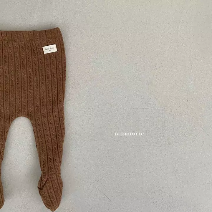 Bebe Holic - Korean Baby Fashion - #babyclothing - Knit Foot Leggings - 10