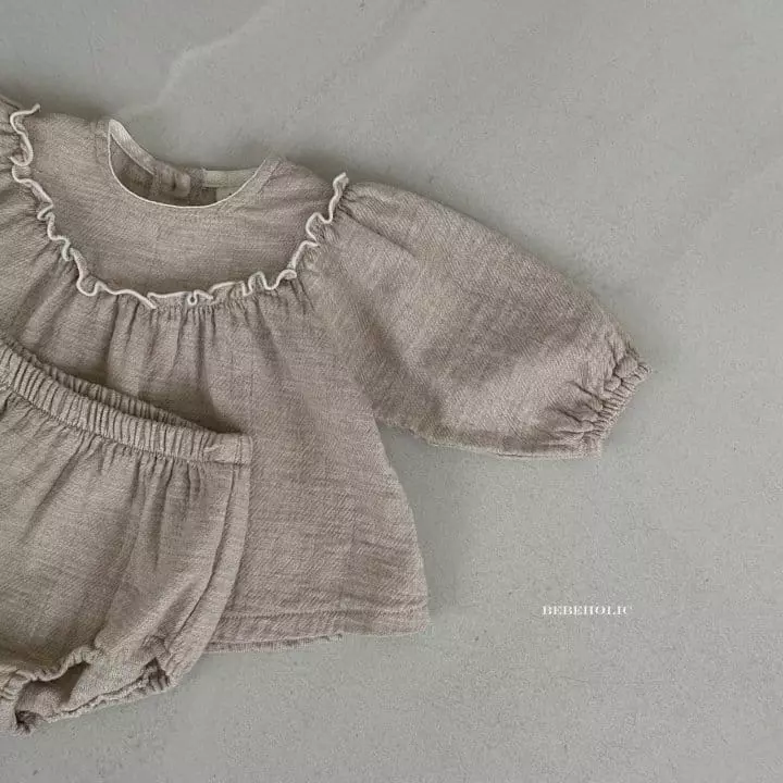 Bebe Holic - Korean Baby Fashion - #babyclothing - Bennis Top Bottom Set - 12