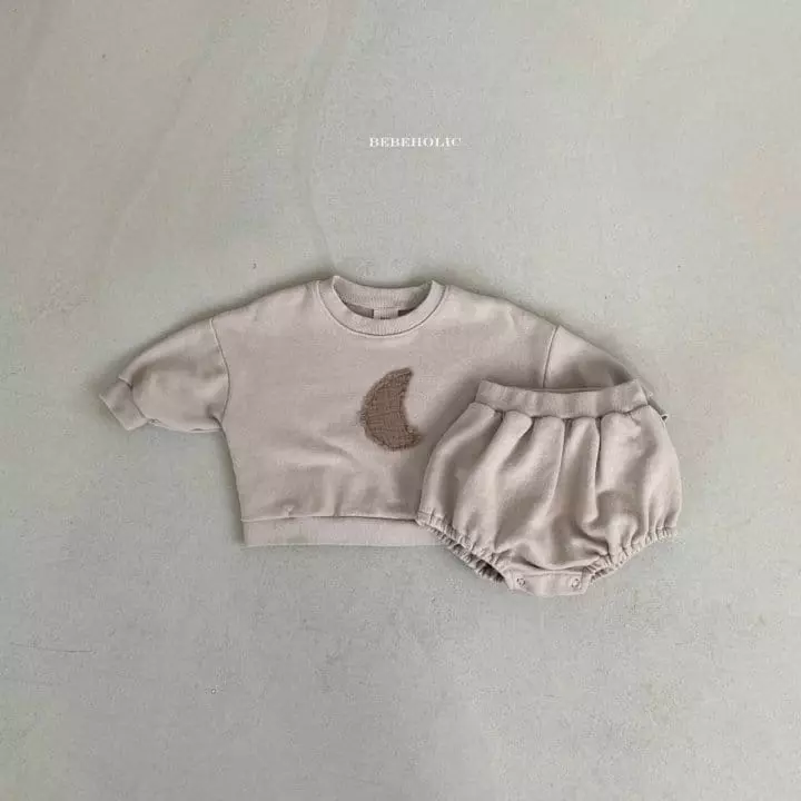 Bebe Holic - Korean Baby Fashion - #babyclothing - Moon Top Bottom Set - 8