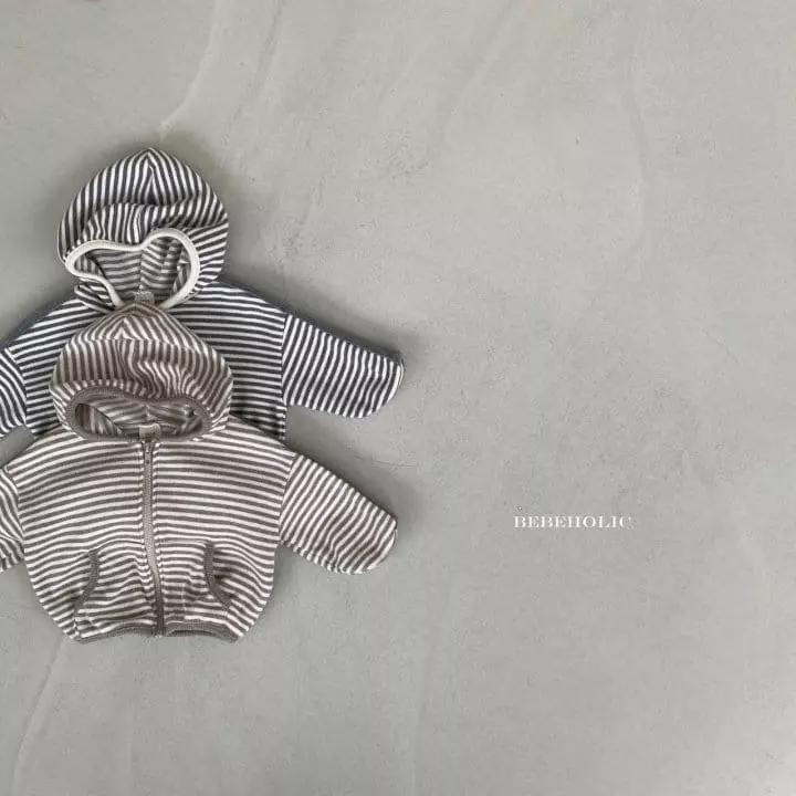 Bebe Holic - Korean Baby Fashion - #babyfashion - Tape Hoody Zip-up - 7