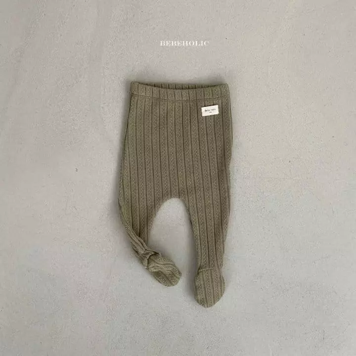Bebe Holic - Korean Baby Fashion - #babyfashion - Knit Foot Leggings - 11