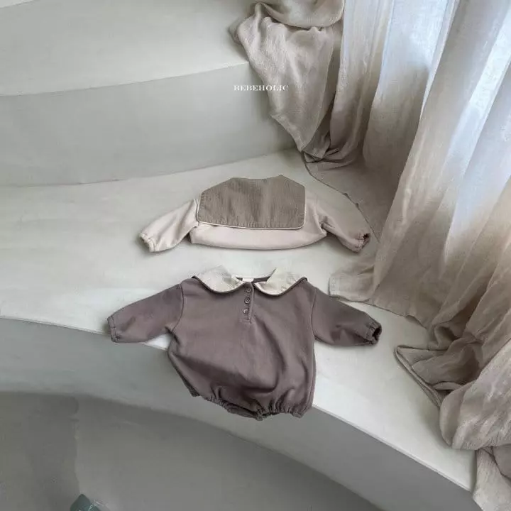 Bebe Holic - Korean Baby Fashion - #babyclothing - Downey Collar Bodysuit - 4