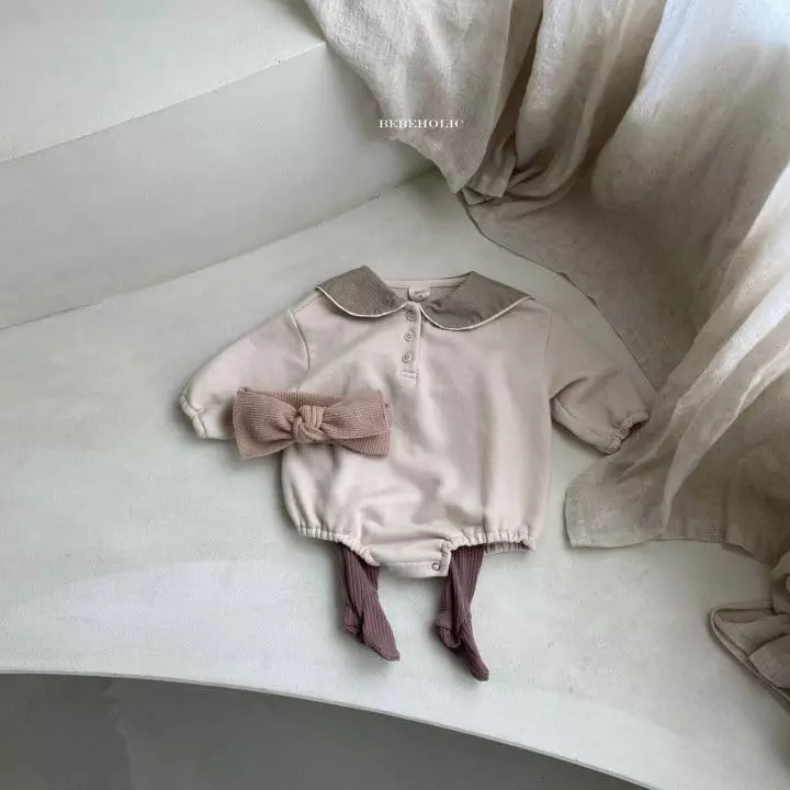 Bebe Holic - Korean Baby Fashion - #babyfever - Downey Collar Bodysuit - 5