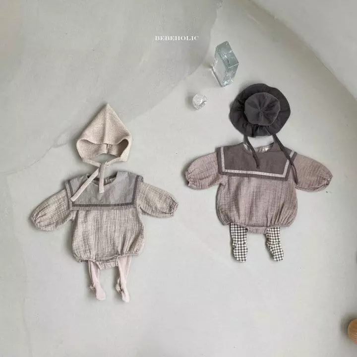 Bebe Holic - Korean Baby Fashion - #babyfever - Haze Collar Bodysuit