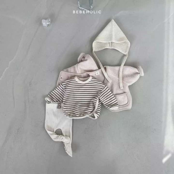 Bebe Holic - Korean Baby Fashion - #babygirlfashion - Stripes Piping Tee - 6