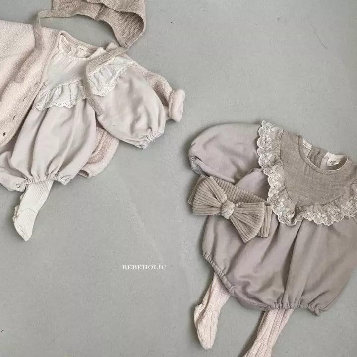 Bebe Holic - Korean Baby Fashion - #babygirlfashion - Haze Frill Bodysuit - 3