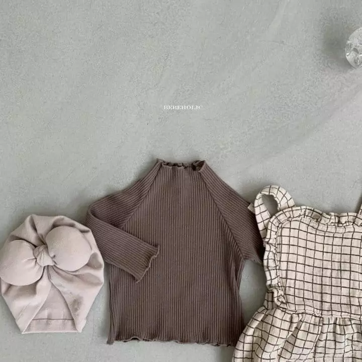 Bebe Holic - Korean Baby Fashion - #babylifestyle - Yoru Check Dungarees Bodysuit - 6