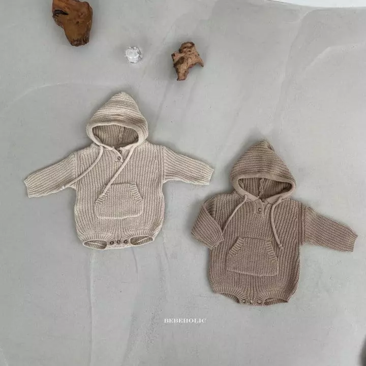Bebe Holic - Korean Baby Fashion - #babylifestyle - Hoody Knit Bodysuit - 8