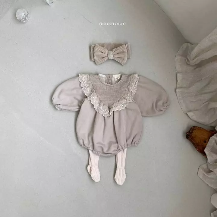 Bebe Holic - Korean Baby Fashion - #babygirlfashion - Haze Frill Bodysuit - 4