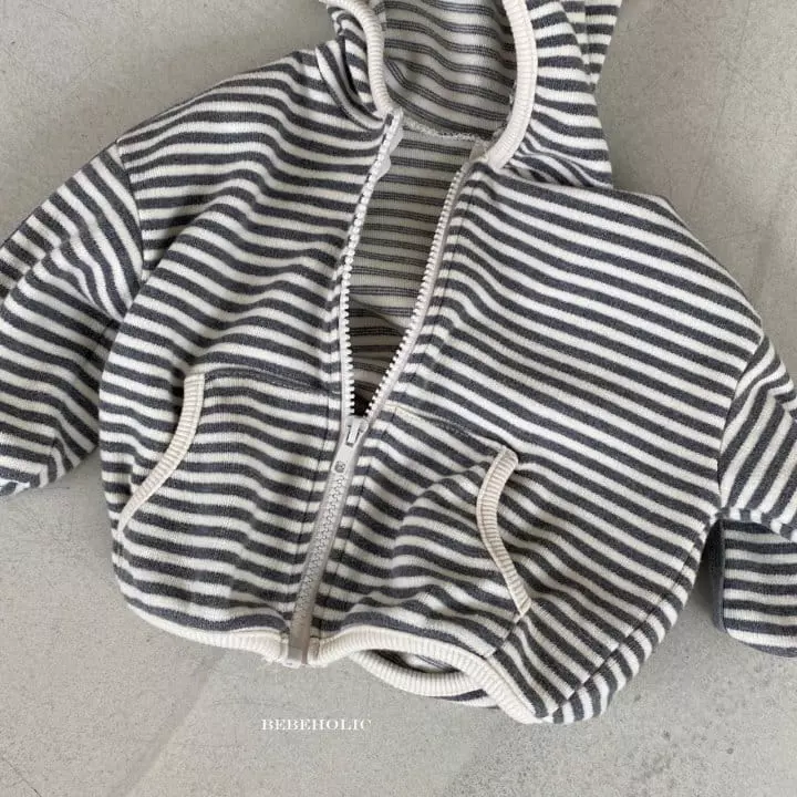 Bebe Holic - Korean Baby Fashion - #babyoninstagram - Tape Hoody Zip-up - 11