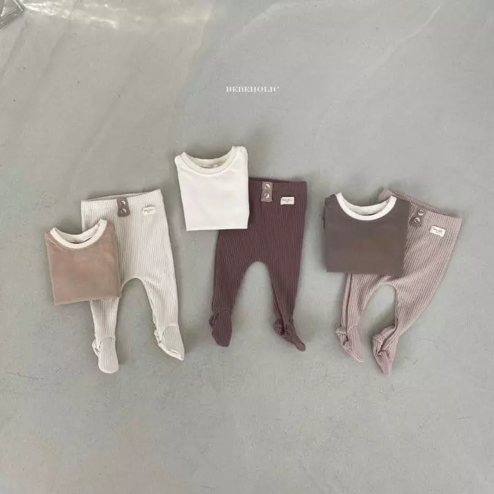 Bebe Holic - Korean Baby Fashion - #babyoninstagram - Button Foot Leggings