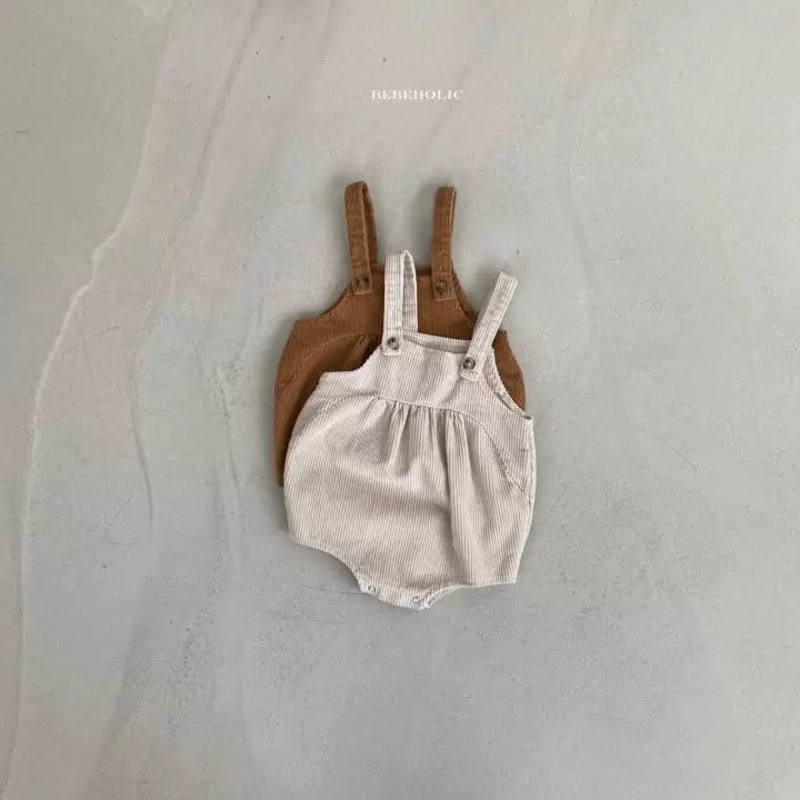 Bebe Holic - Korean Baby Fashion - #babyoninstagram - Wrinkle Dungarees Bodysuit - 6