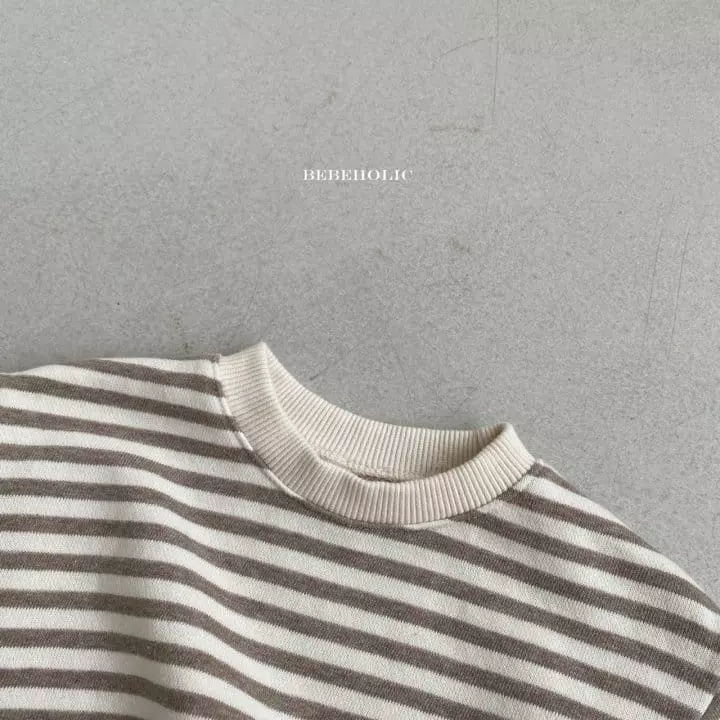 Bebe Holic - Korean Baby Fashion - #babyootd - Stripes Piping Tee - 9