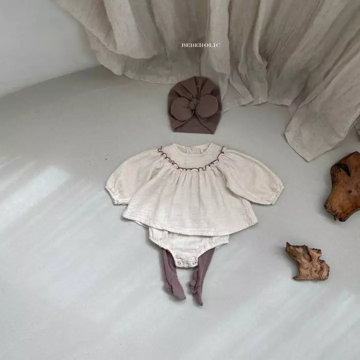 Bebe Holic - Korean Baby Fashion - #babyootd - Bennis Top Bottom Set - 3