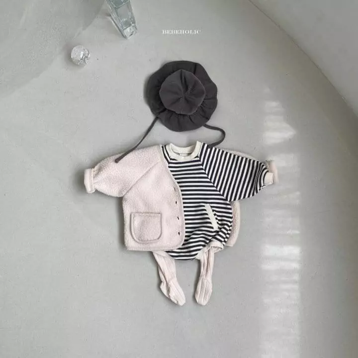 Bebe Holic - Korean Baby Fashion - #babyootd - Pocket Bodysuit - 5