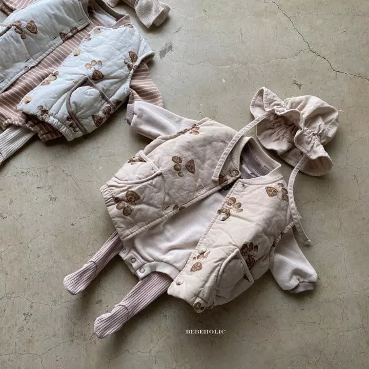 Bebe Holic - Korean Baby Fashion - #babyoutfit - Bear Vest