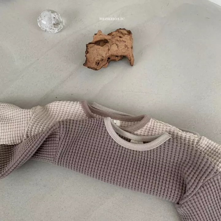 Bebe Holic - Korean Baby Fashion - #babyoutfit - Waffle Tee - 7