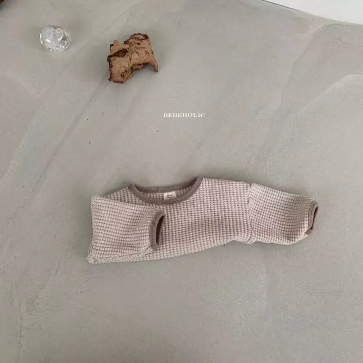 Bebe Holic - Korean Baby Fashion - #babyoutfit - Waffle Tee - 8