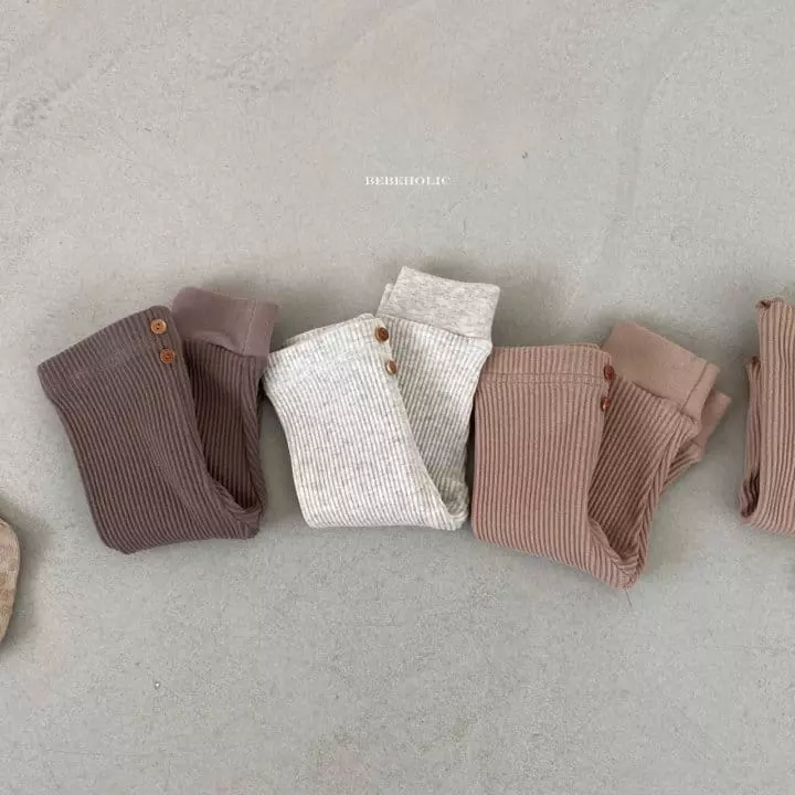 Bebe Holic - Korean Baby Fashion - #babyoutfit - Rib Leggings - 2