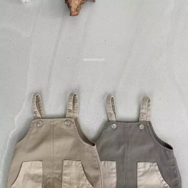 Bebe Holic - Korean Baby Fashion - #babyoutfit - Ton Ton Dungarees Bodysuit - 7
